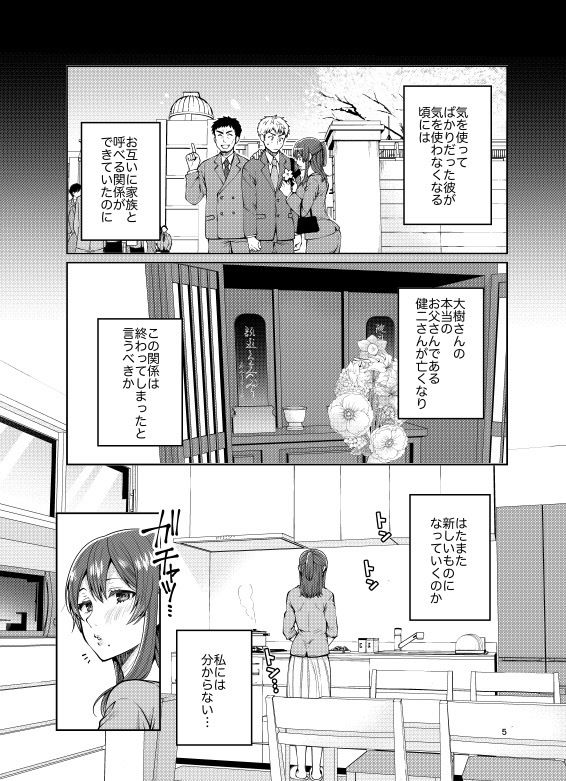 継母といっしょ-14 【エロ同人誌】義理の息子と寝るまで…実は処女でした！？