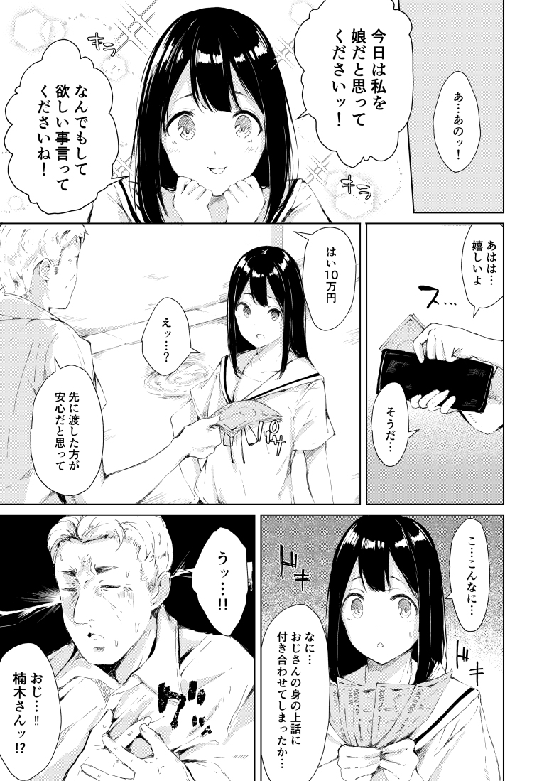 パパ活なんてしなければよかった-6 【エロ漫画JK】金欠JKが友達から誘われたパパ活にチャレンジしてみた結果…