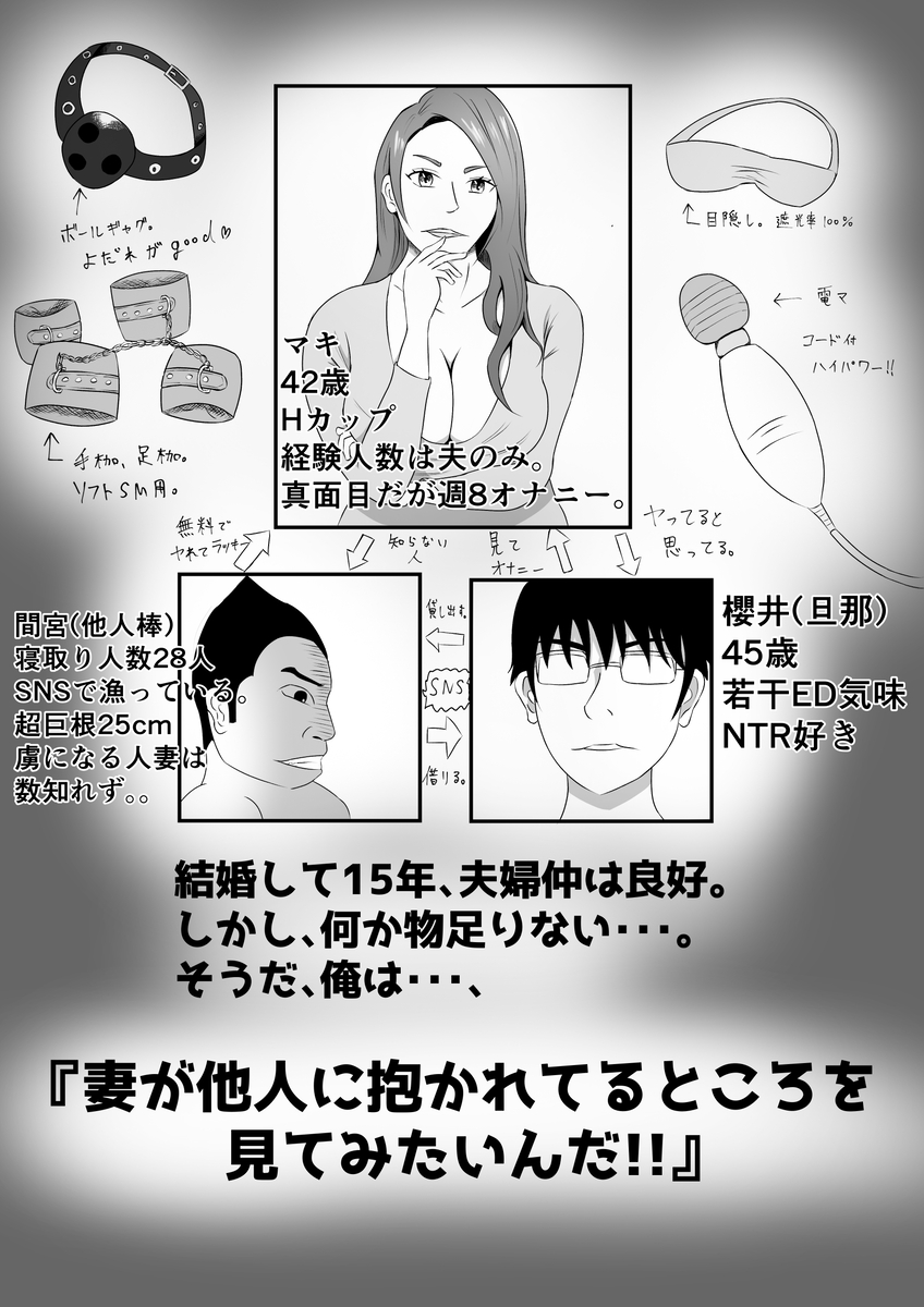 嫁に目隠しさせて他人に寝取らせてみた結果-2 【エロ漫画人妻】他人に抱かれているとは知らずに旦那には見せたことのない痴態を晒す人妻に勃起不可避