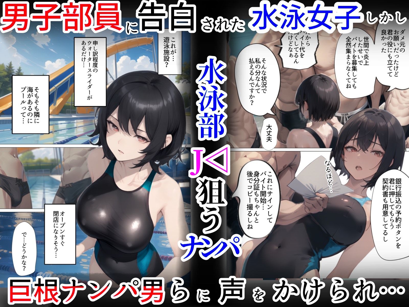 開業！寝取られ精液プール-2 【エロ漫画NTR】噂のザーメンプールで寝取られる水泳部女子の運命が…