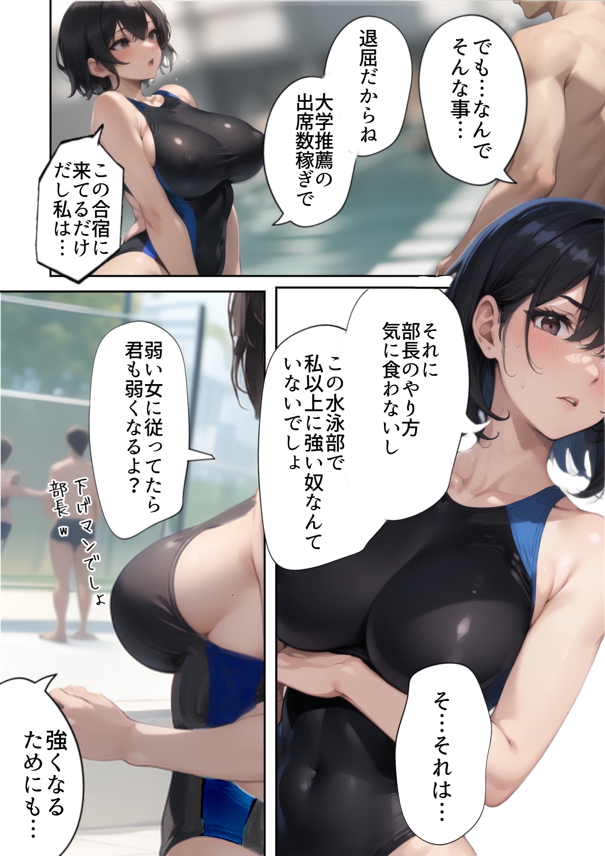 開業！寝取られ精液プール2-10 【エロ漫画NTR】噂のザーメンプールで寝取られる水泳部女子の運命が…