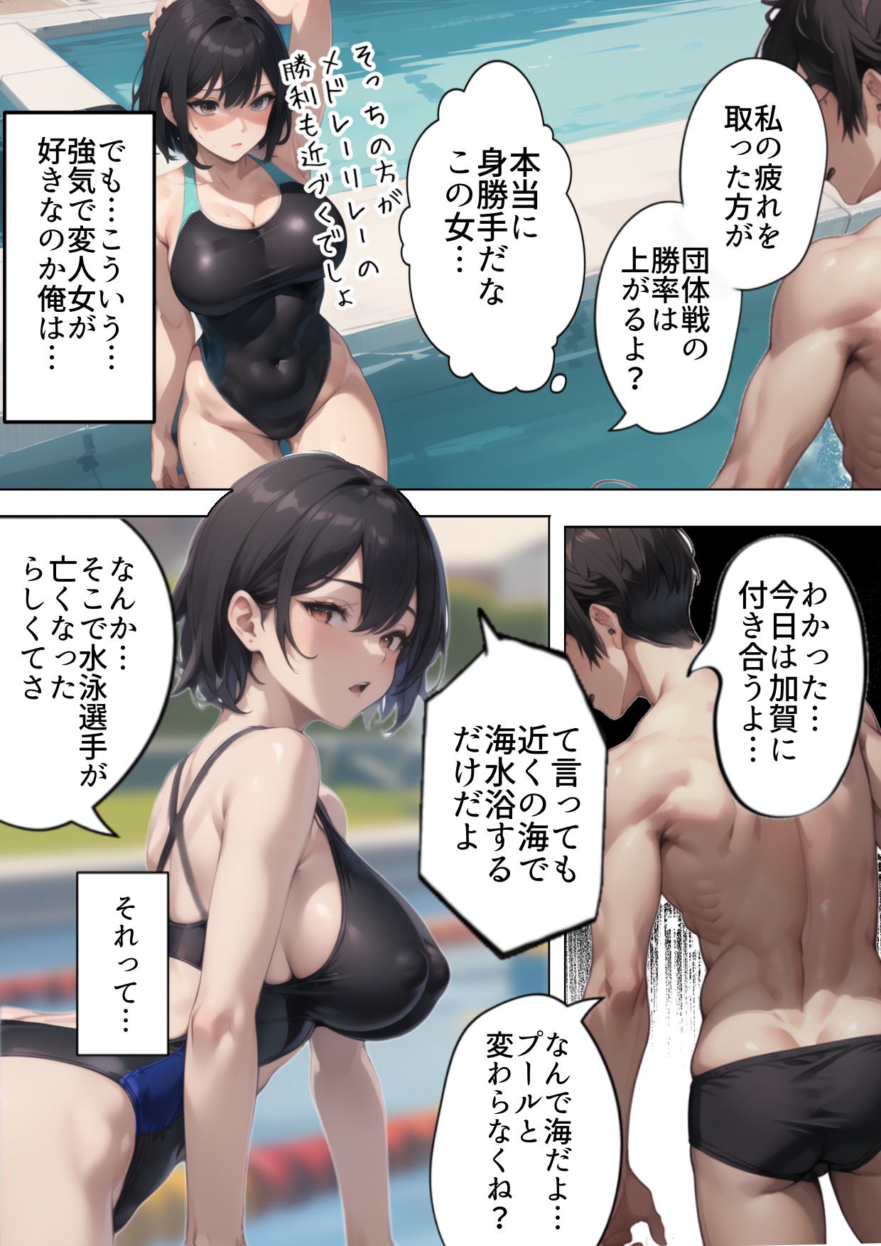 開業！寝取られ精液プール2-11 【エロ漫画NTR】噂のザーメンプールで寝取られる水泳部女子の運命が…