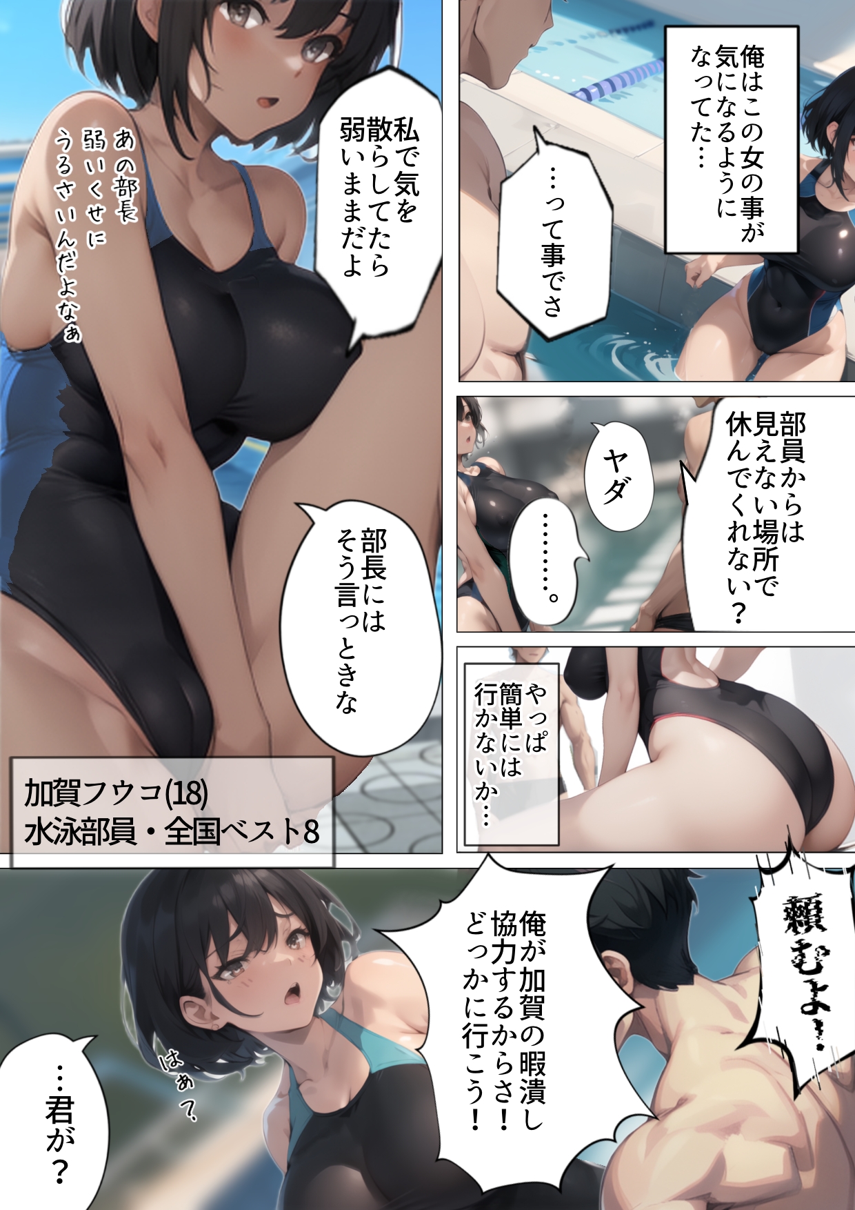 開業！寝取られ精液プール2-8 【エロ漫画NTR】噂のザーメンプールで寝取られる水泳部女子の運命が…