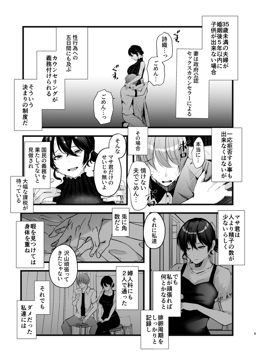 政府公認セックスカウンセラーに寝取られた僕の妻-5 【エロ漫画NTR】セックスカウンセラーの指導で完全にメスになってしまった嫁