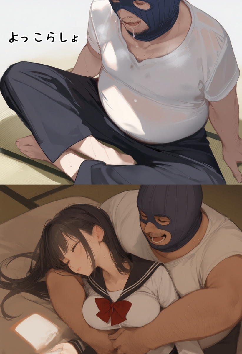 【エロマンガ】容赦なく奪われる乙女の純潔…無敵なおっさんに狙われた美少女の運命が…