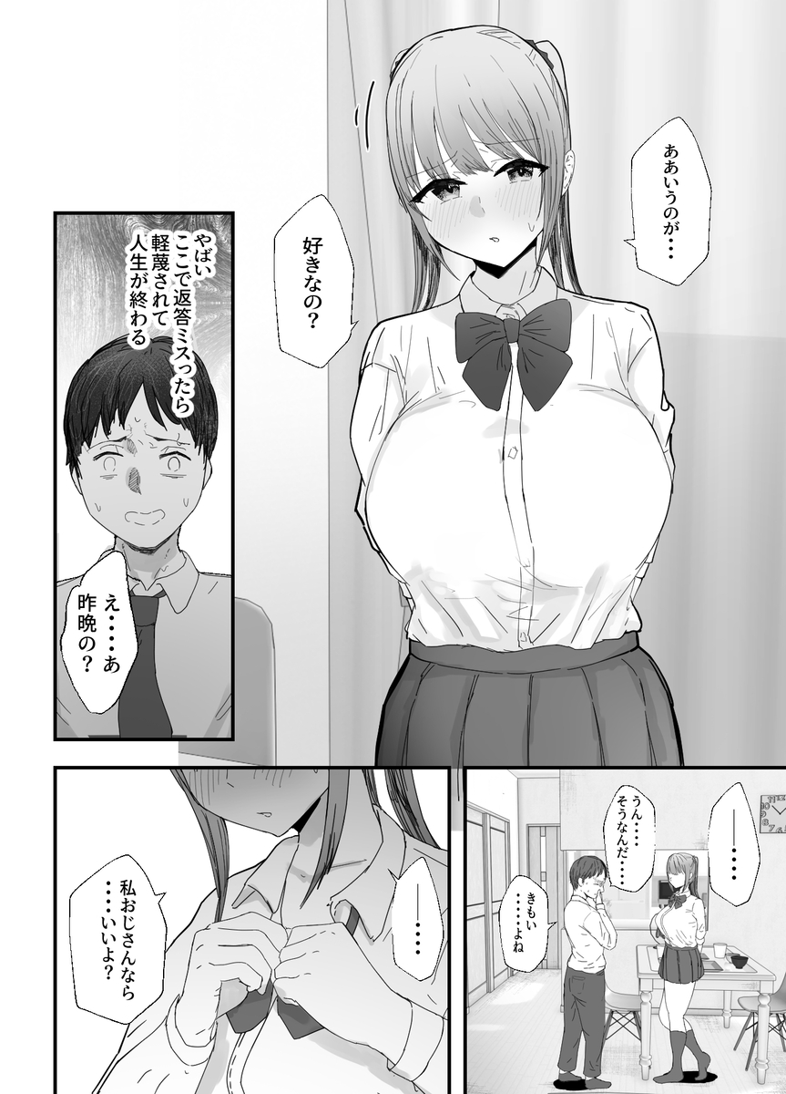 【エロマンガ】女優志望で上京してきた姪っ子におっぱいを当てられ理性崩壊してしまい…