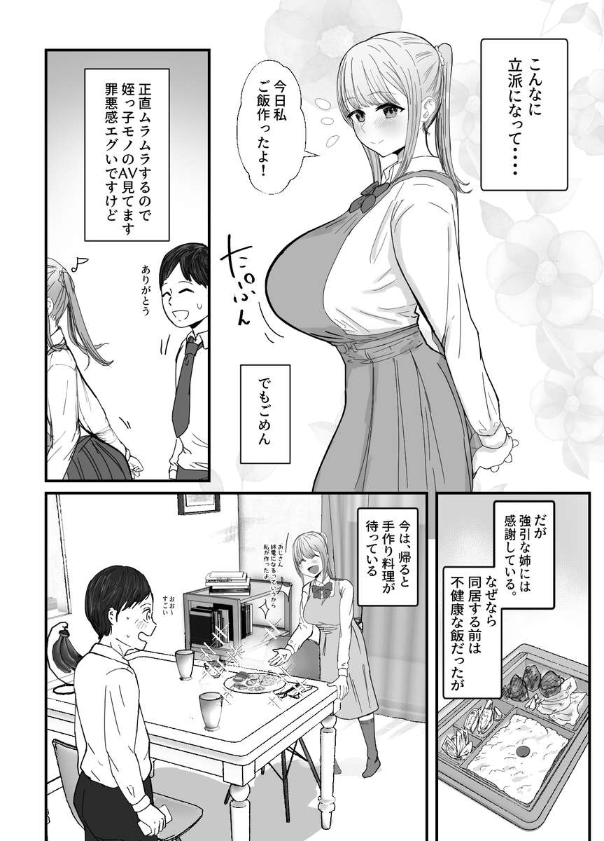 【エロマンガ】女優志望で上京してきた姪っ子におっぱいを当てられ理性崩壊してしまい…
