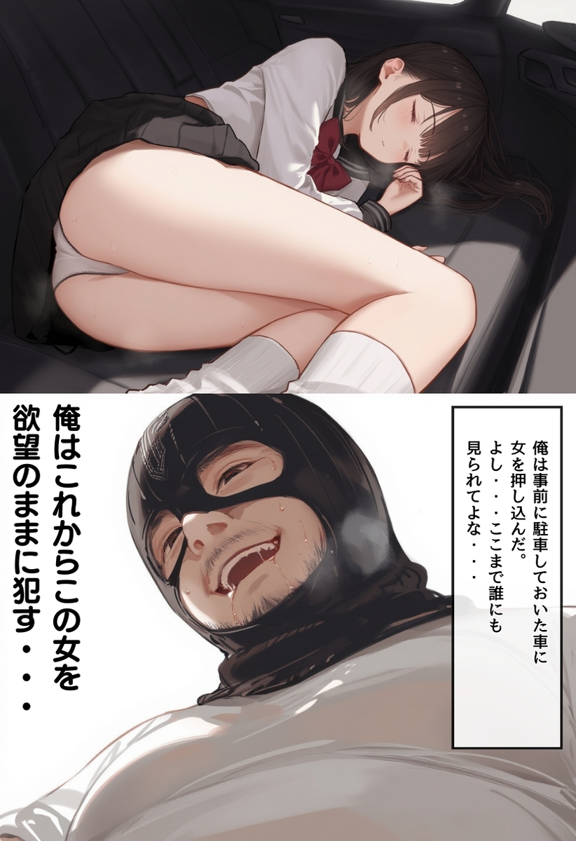 【エロマンガ】容赦なく奪われる乙女の純潔…無敵なおっさんに狙われた美少女の運命が…