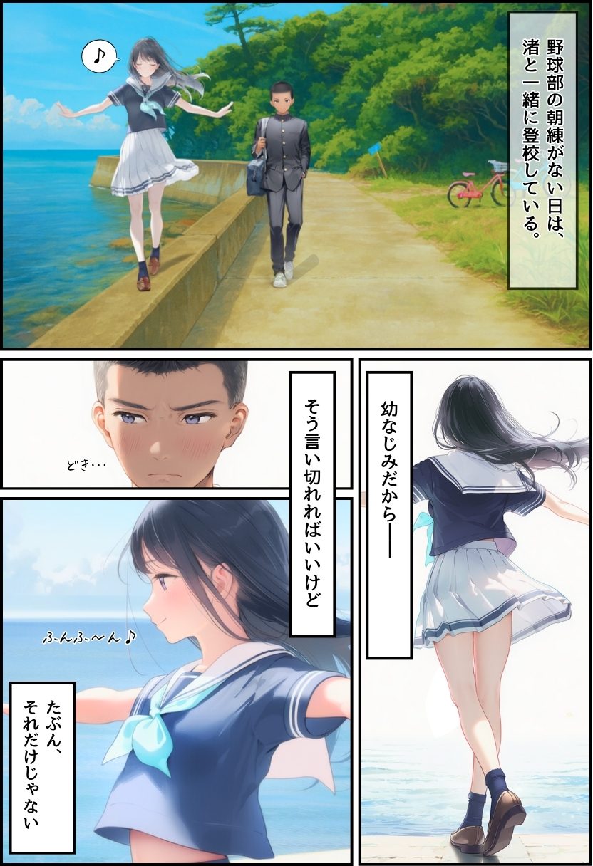 【エロ漫画】なんでそんなやつが…大好きなあの娘はメタボなおっさんとエッチしまくっているようで…