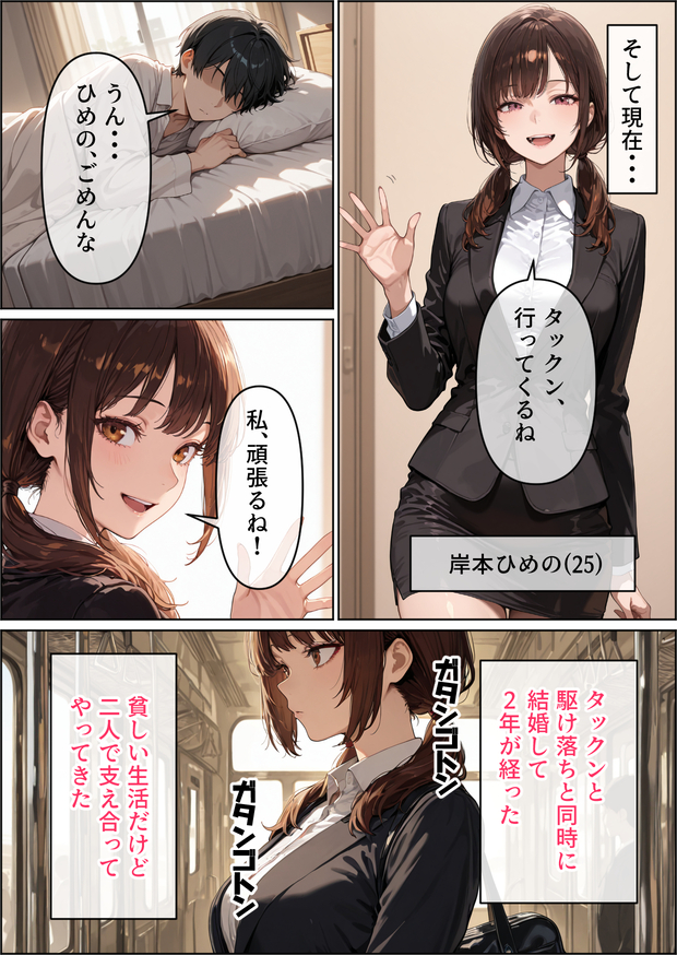 【エロマンガ】自慢の妻が会社でとんでもないことをやらせているみたいで…