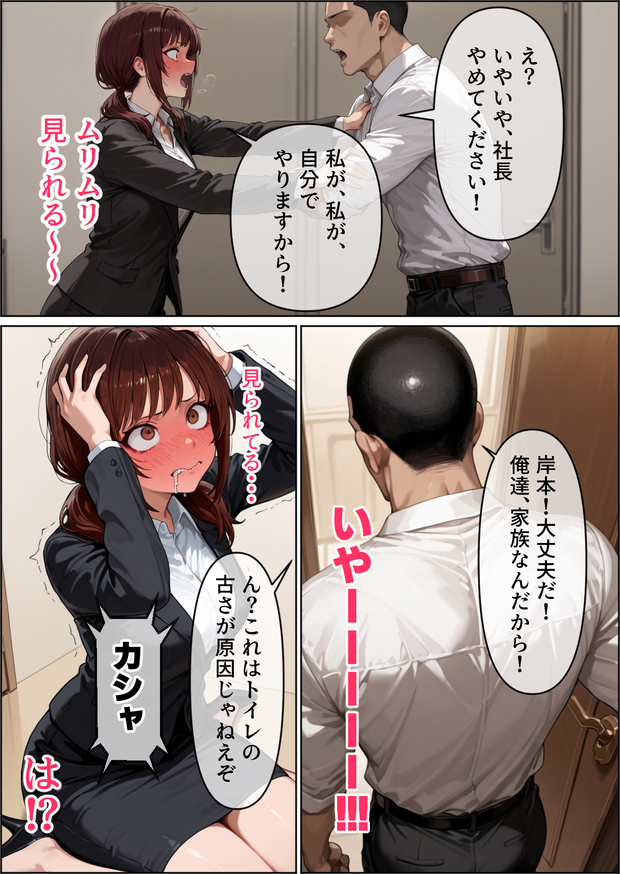 【エロマンガ】自慢の妻が会社でとんでもないことをやらせているみたいで…