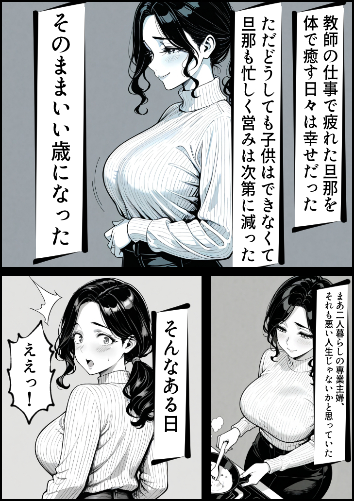 【エロ漫画】トラウマを抱えた二人が禁断セックスに浸る姿に勃起不可避！