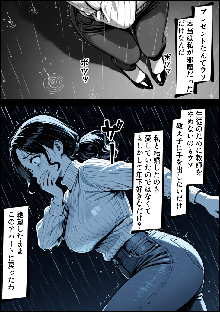 【エロ漫画】トラウマを抱えた二人が禁断セックスに浸る姿に勃起不可避！
