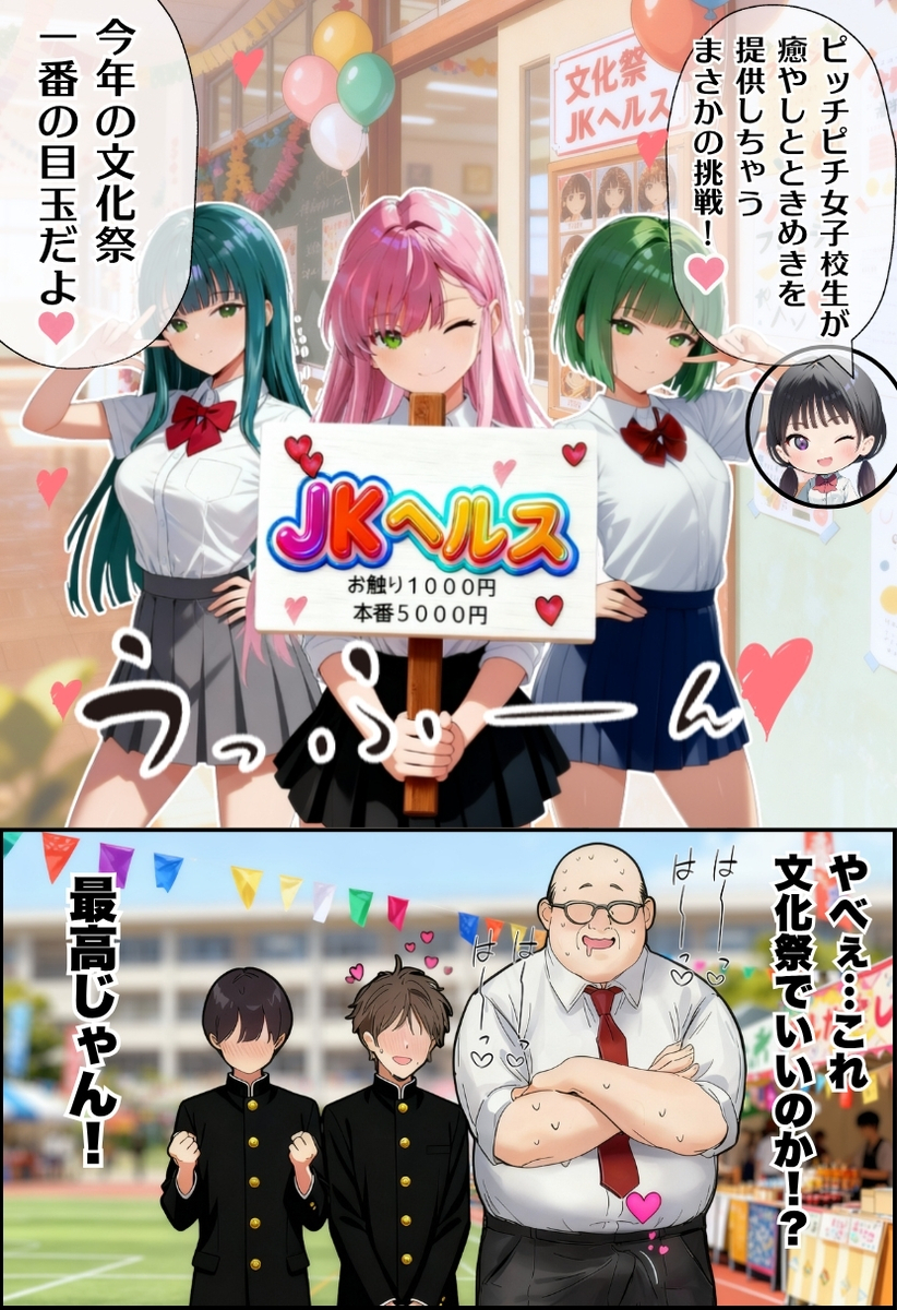 【えろまんが】本気でエッチできる学園祭が開催された結果wwwwwww