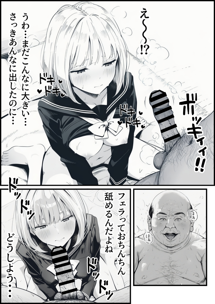 【えろまんが】友達のお父さんとエッチなお部屋に閉じ込められて…