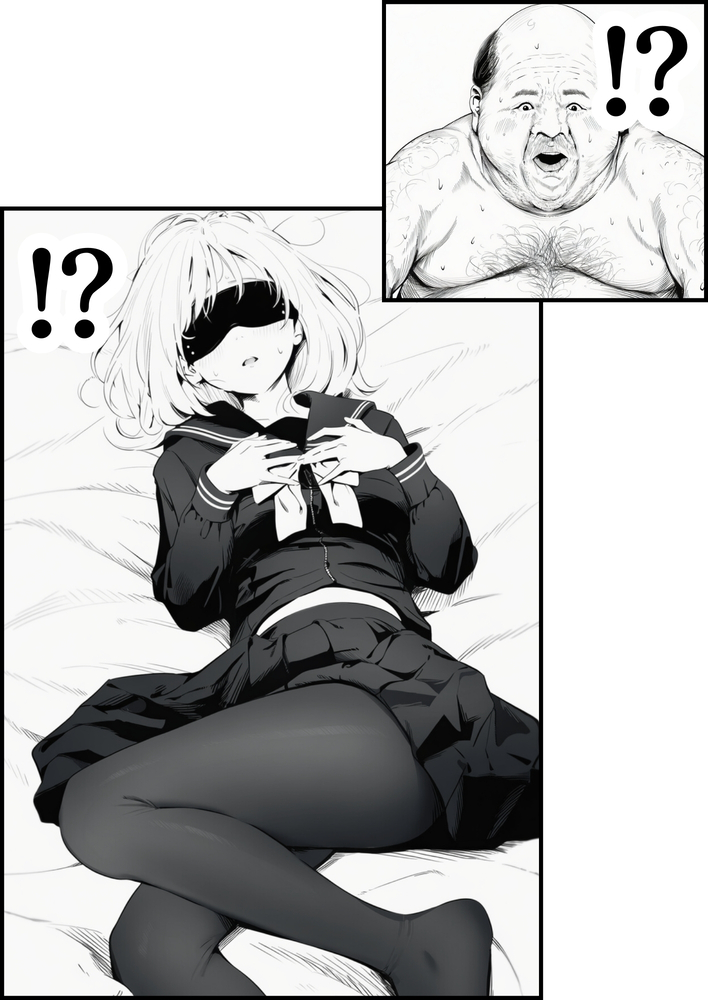 【えろまんが】友達のお父さんとエッチなお部屋に閉じ込められて…