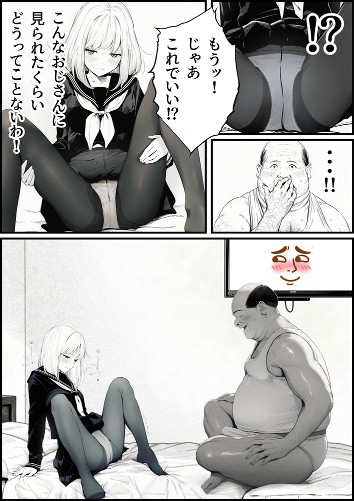 【えろまんが】友達のお父さんとエッチなお部屋に閉じ込められて…