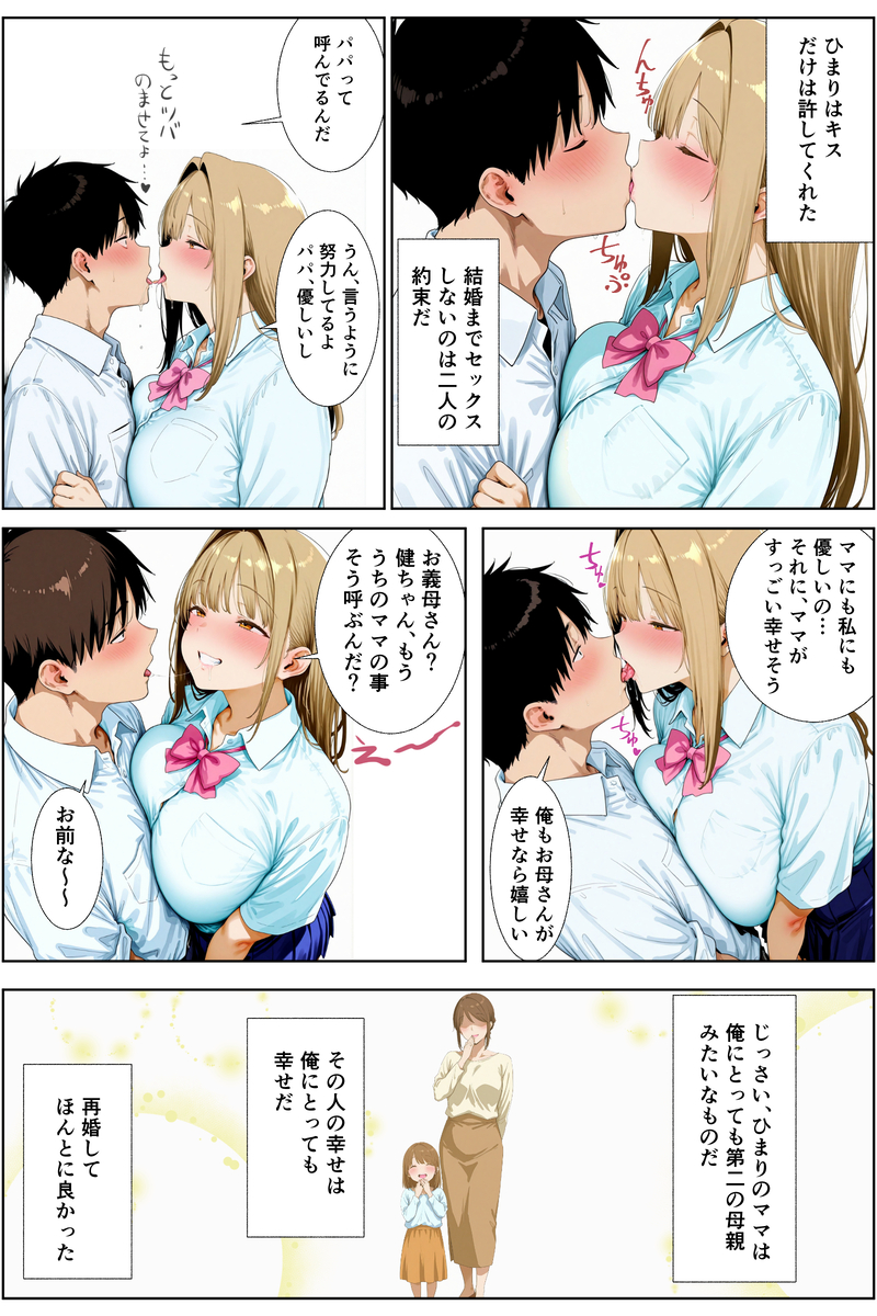 【エロ漫画】大切な幼馴染が新しいお父さんに調教されまくってしまい…