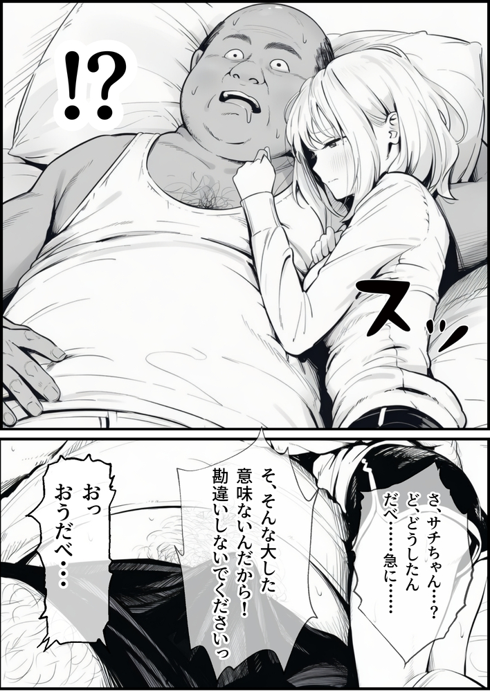 【えろまんが】友達のお父さんとエッチなお部屋に閉じ込められて…