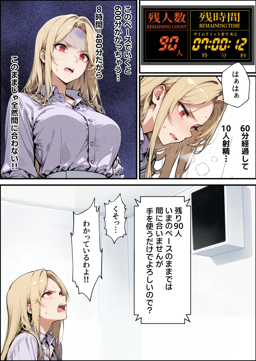 【エロマンガ】倒産危機から逃れる為に特殊なエッチなゲームに参加した女社長の運命が…