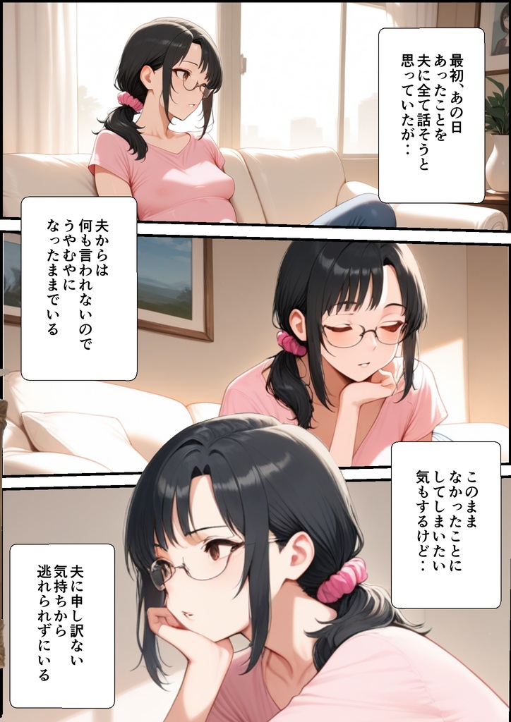 【えろまんが】精力絶倫なおっさんに抱かれ旦那では物足りなくなってしまった人妻さんが…