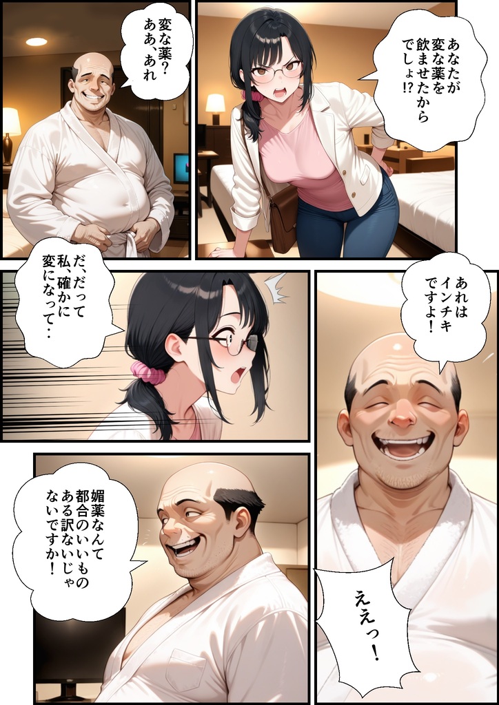 【えろまんが】精力絶倫なおっさんに抱かれ旦那では物足りなくなってしまった人妻さんが…