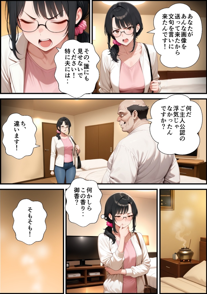 【えろまんが】精力絶倫なおっさんに抱かれ旦那では物足りなくなってしまった人妻さんが…