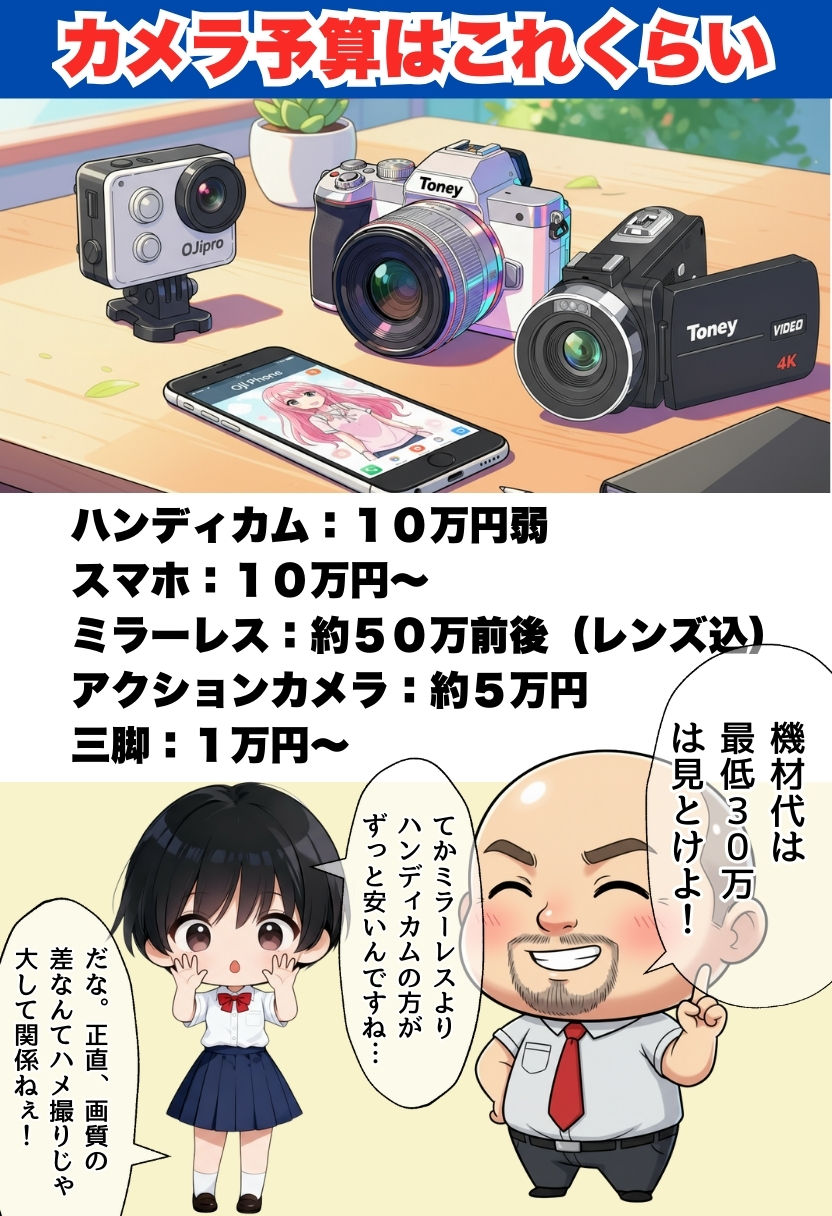 【えろまんが】ハメ撮り同人AVってこんなに儲かるのか？俺もこのおっさんの弟子になりたい…