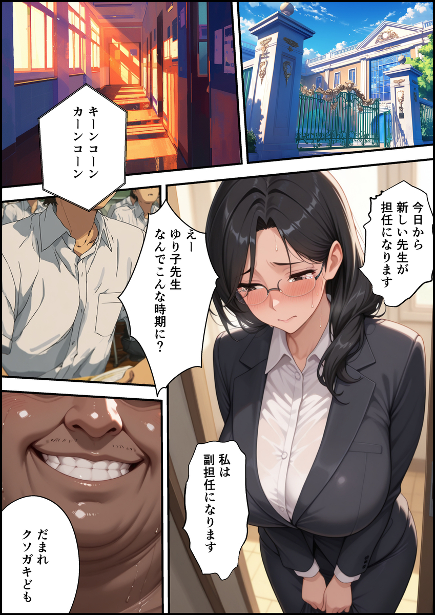 【えろまんが】全校生徒の前で処女喪失ショーをしてまでも学校を守ろうとする女の子に勃起不可避！