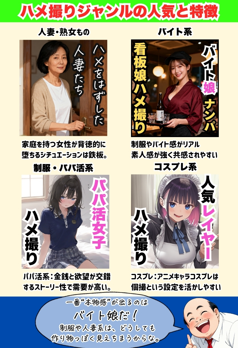 【えろまんが】ハメ撮り同人AVってこんなに儲かるのか？俺もこのおっさんの弟子になりたい…