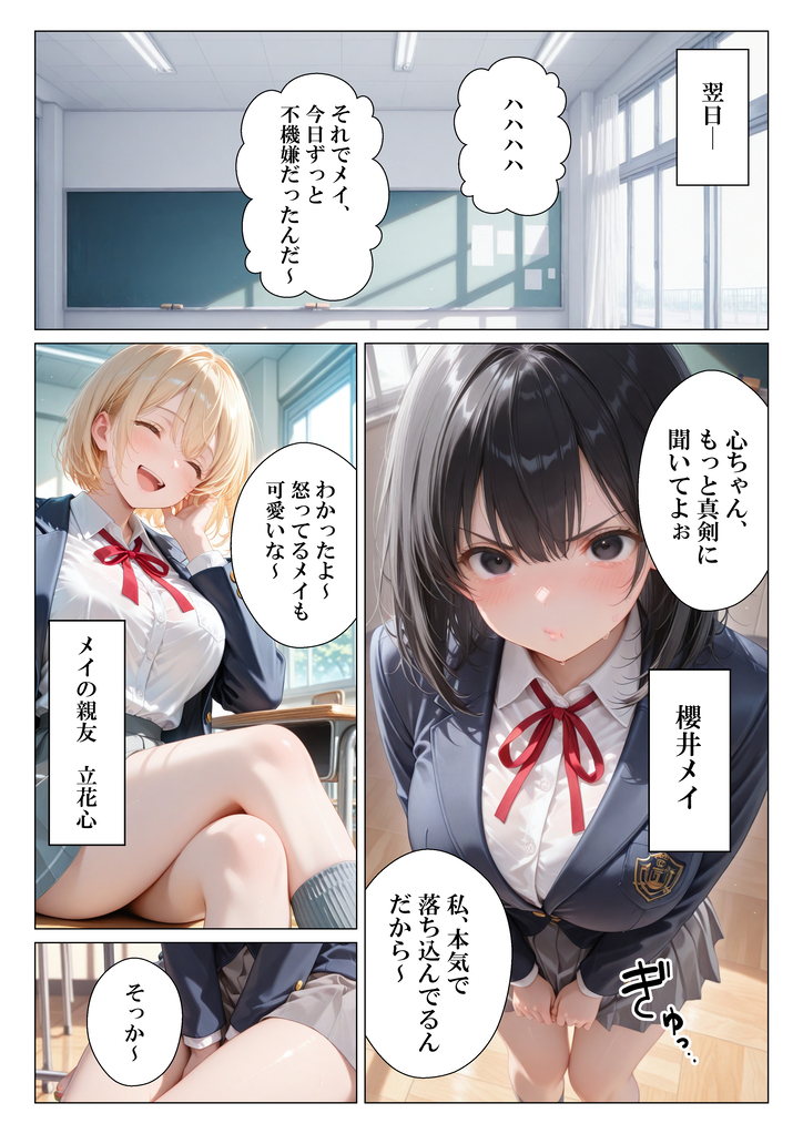 【エロ漫画】彼氏とのエッチに満足できない女の子…絶倫教師を求めてしまう…