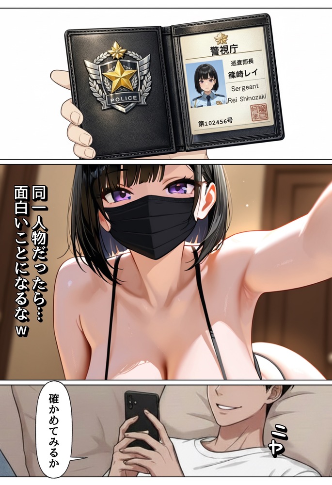 【エロマンガ】ムカつく態度をとっていた巨乳尻デカ警官の弱みを握り俺の自慢のアソコでわからせてやったwww