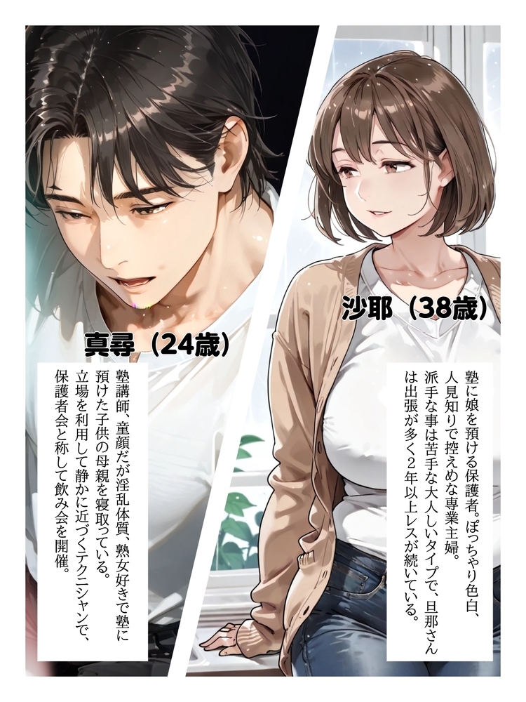 【エロマンガ】セックスレスの奥様…子供の家庭教師とエッチしてしまい…