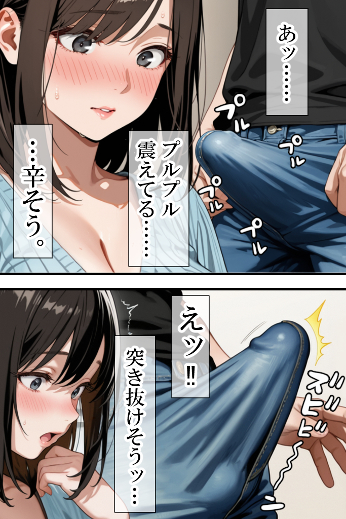 【エロ漫画】隣に住んでる人妻さんとこんな関係…理想的すぎる…