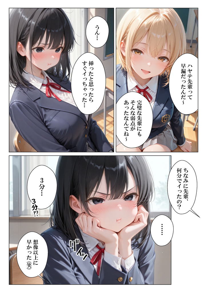 【エロ漫画】彼氏とのエッチに満足できない女の子…絶倫教師を求めてしまう…