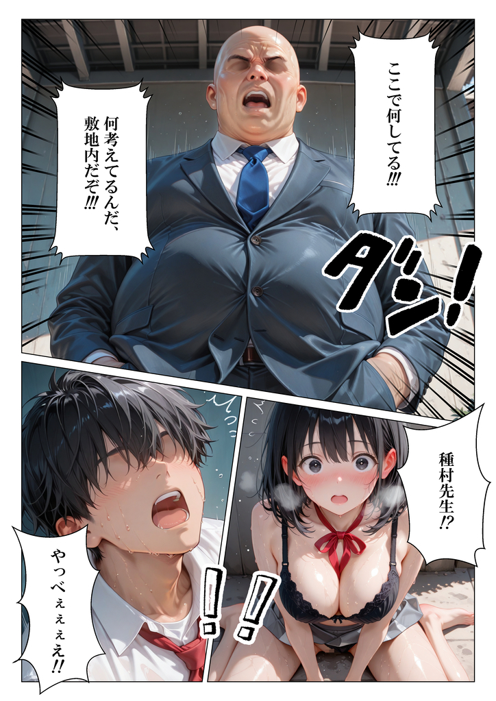 【エロ漫画】彼氏とのエッチに満足できない女の子…絶倫教師を求めてしまう…