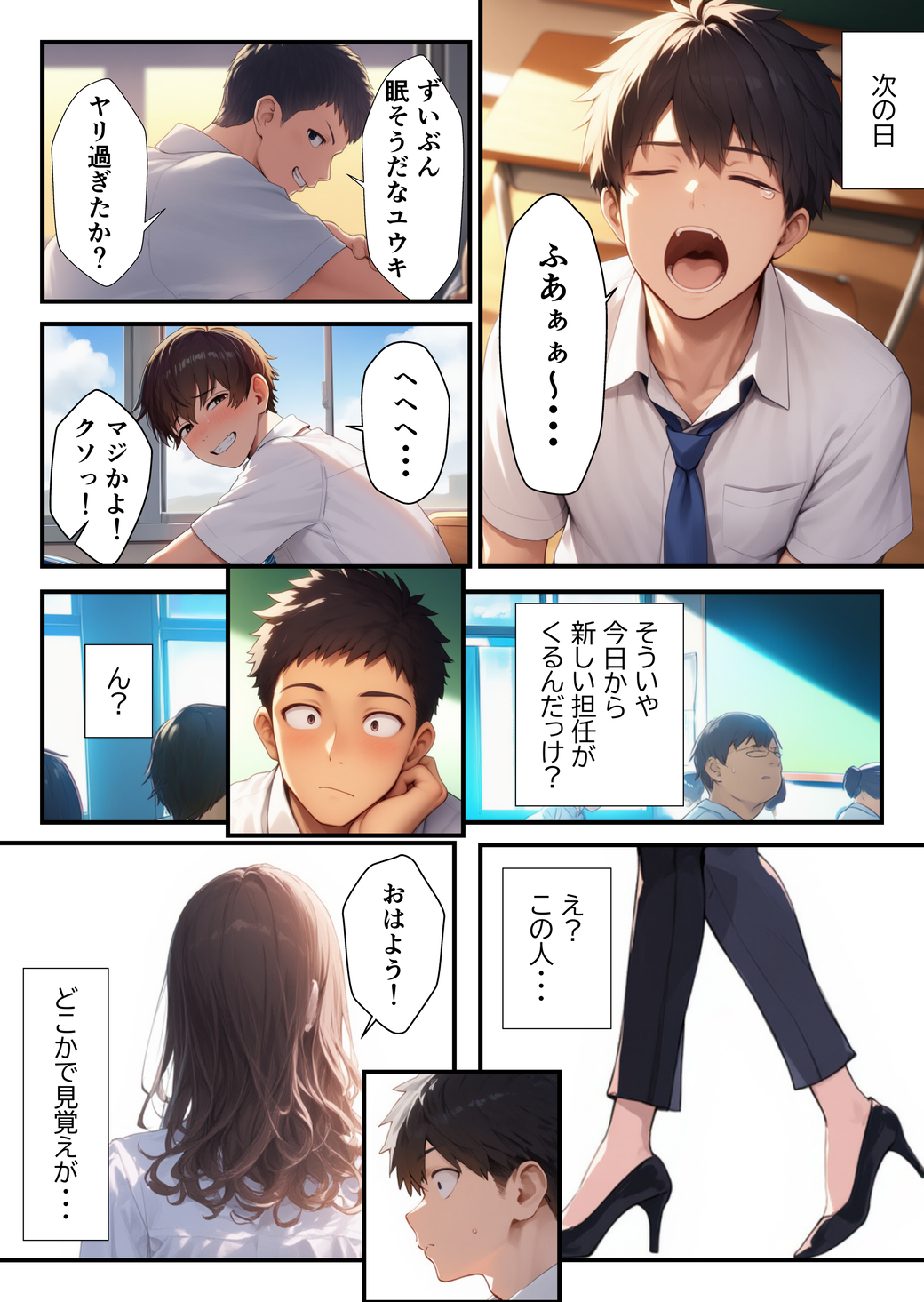 【エロマンガ】幼いころ大好きだったお姉さんが女教師となってセックスを教えてくれる