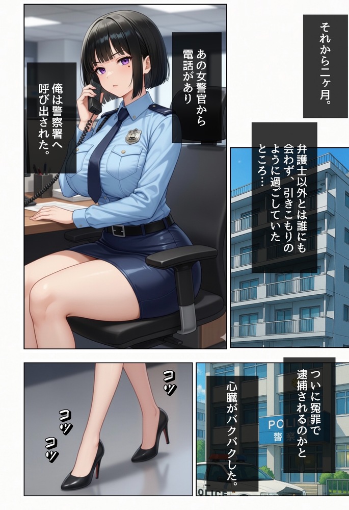 【エロマンガ】ムカつく態度をとっていた巨乳尻デカ警官の弱みを握り俺の自慢のアソコでわからせてやったwww