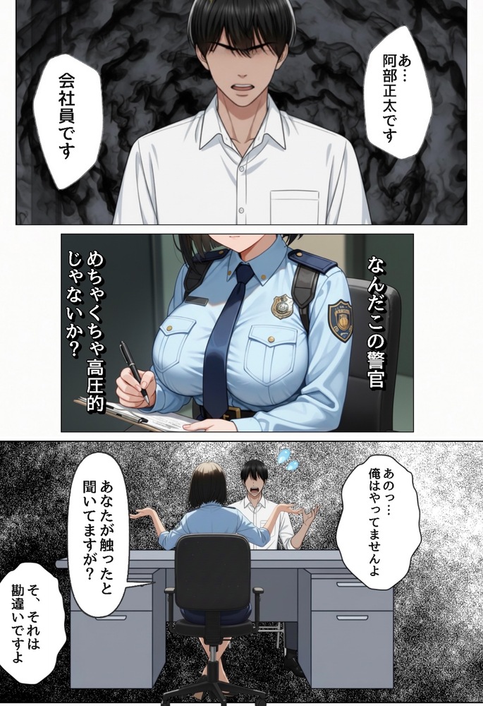 【エロマンガ】ムカつく態度をとっていた巨乳尻デカ警官の弱みを握り俺の自慢のアソコでわからせてやったwww