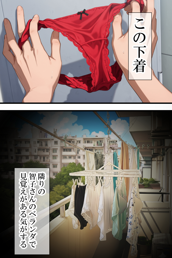 【エロ漫画】隣に住んでる人妻さんとこんな関係…理想的すぎる…