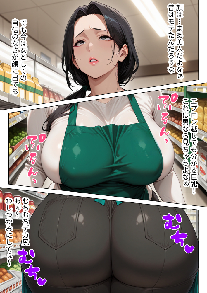 【エロ漫画】バイト先の奥様を思いっきり抱いてみたら…とんでもない牝顔でイキまくる！