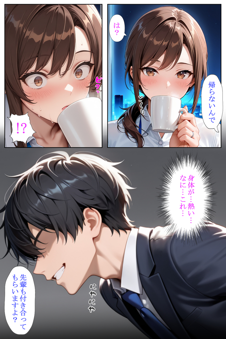 【エロ漫画】私は求めてはいけないものに溺れてしまいもう戻れないところまで堕ちてしまいました…