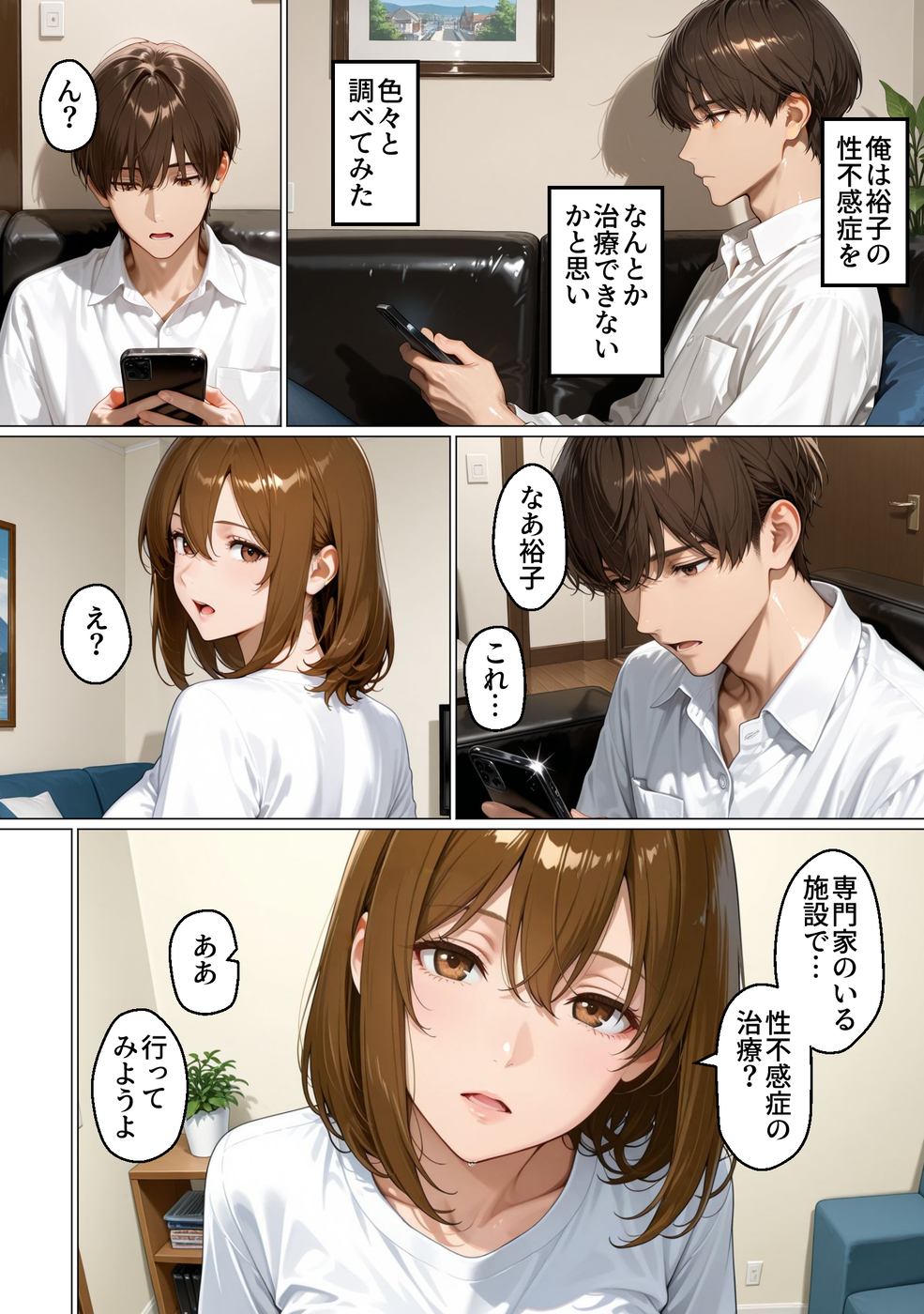 【エロ漫画】不感症気味の奥様がエッチな治療を体験した結果…とんでもない淫乱になってしまい…