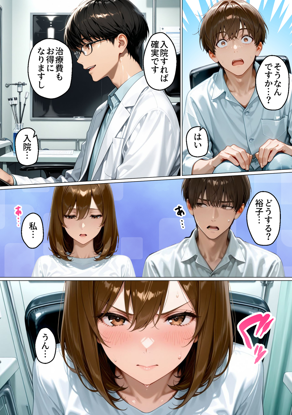 【エロ漫画】不感症気味の奥様がエッチな治療を体験した結果…とんでもない淫乱になってしまい…