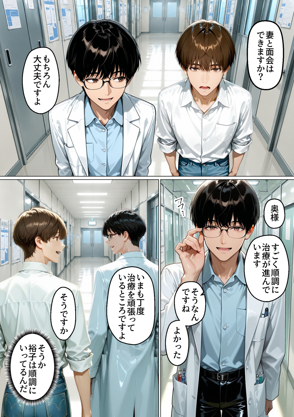 【エロ漫画】不感症気味の奥様がエッチな治療を体験した結果…とんでもない淫乱になってしまい…