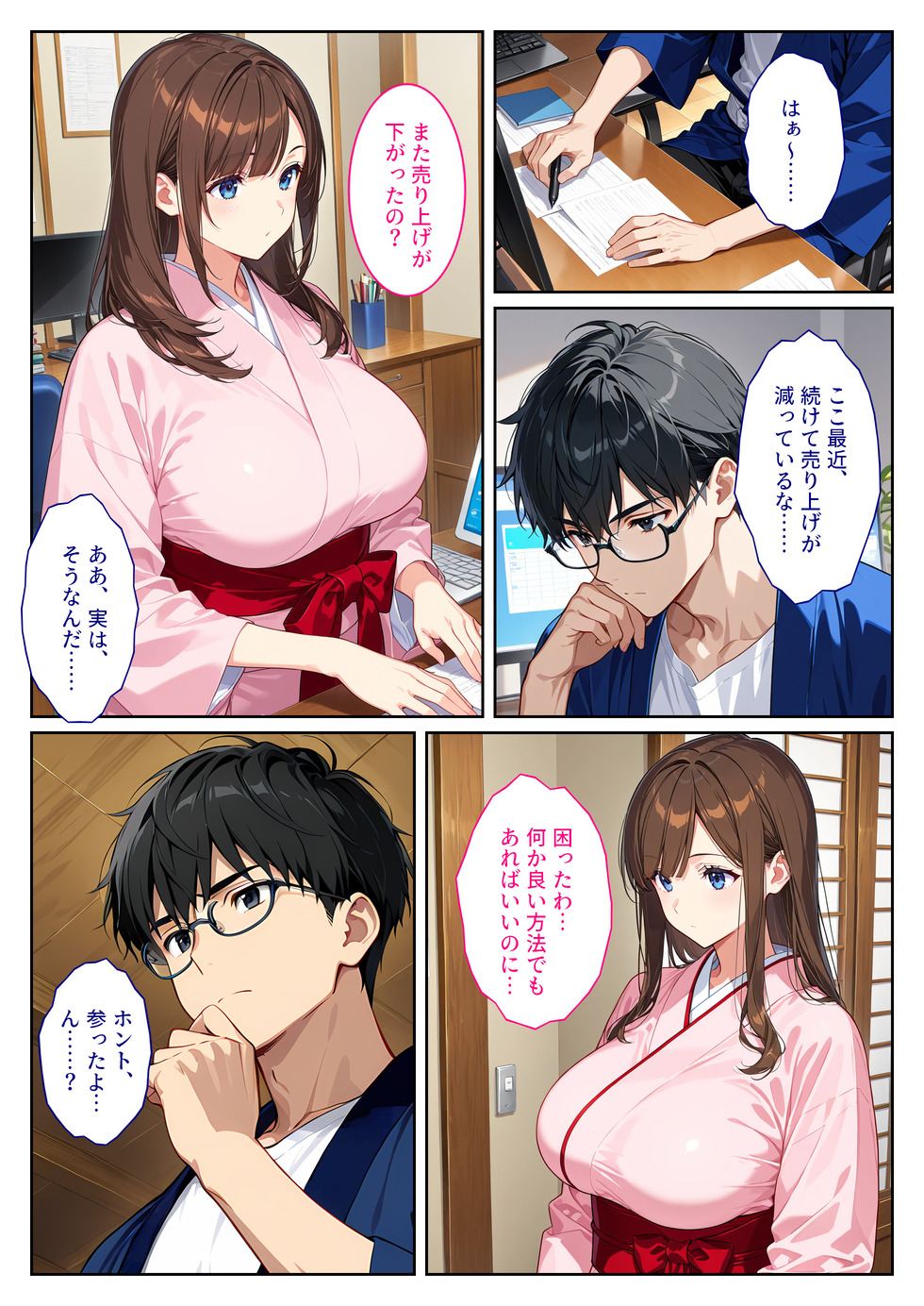【えろまんが】宿の経営難の為にエッチなサービス始める奥様がヤバい…
