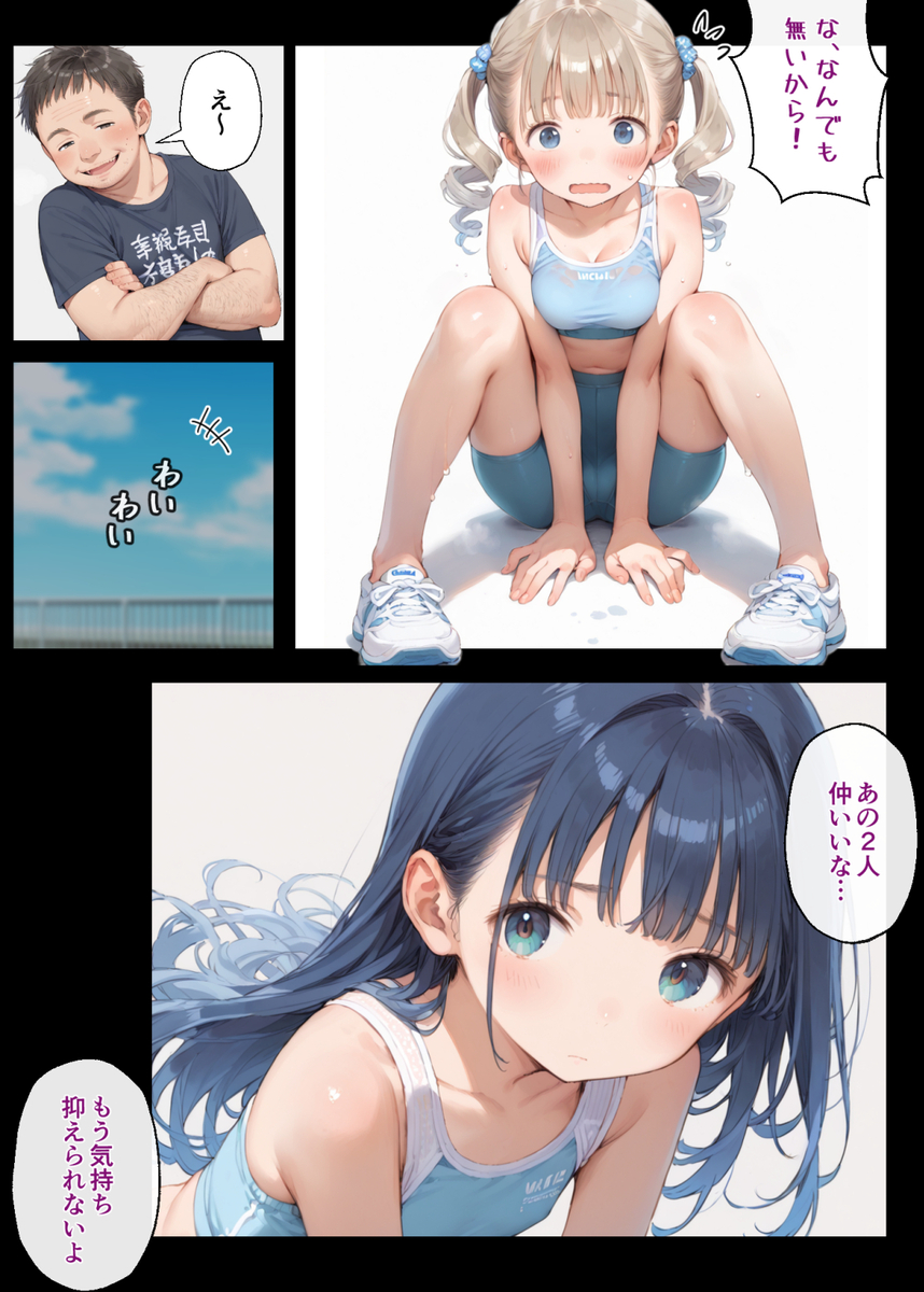 【えろまんが】某陸上部少女達とのエッチな体験が最高すぎるwww