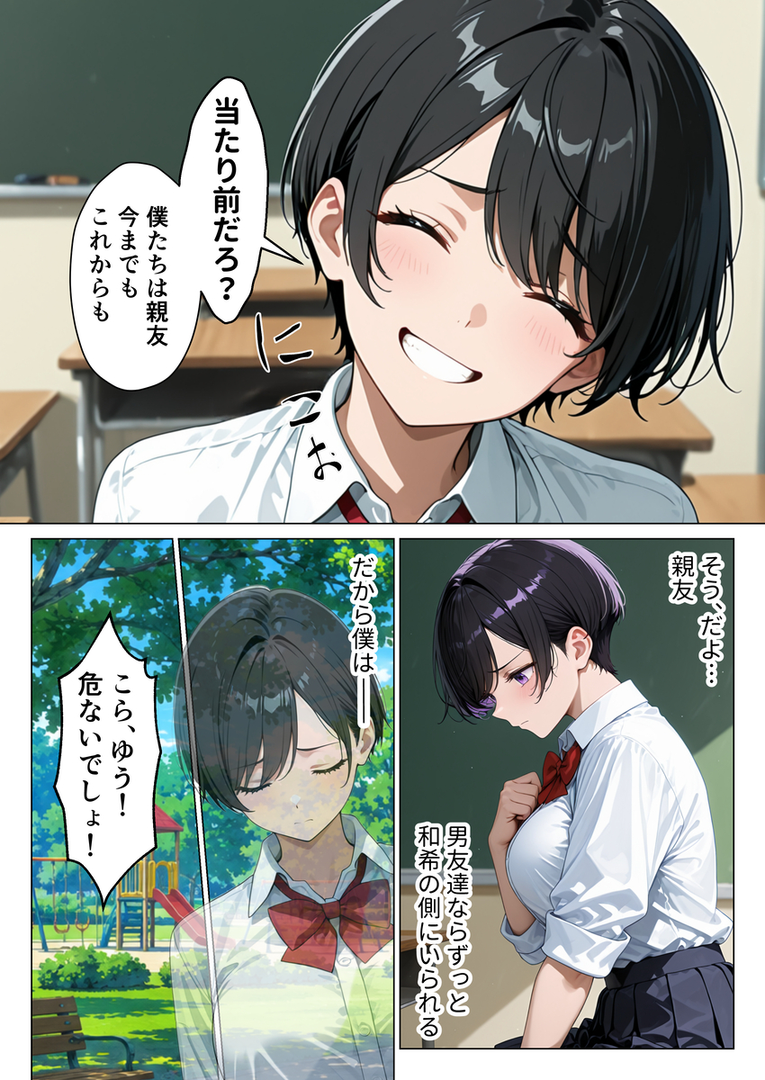 【えろまんが】巨乳幼馴染とのイチャラブセックスにドキドキが止まらない！