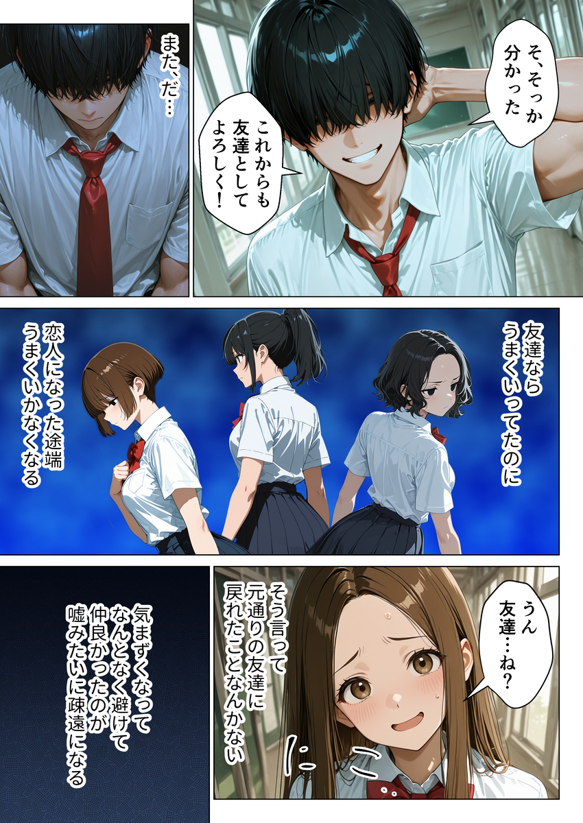 【えろまんが】巨乳幼馴染とのイチャラブセックスにドキドキが止まらない！