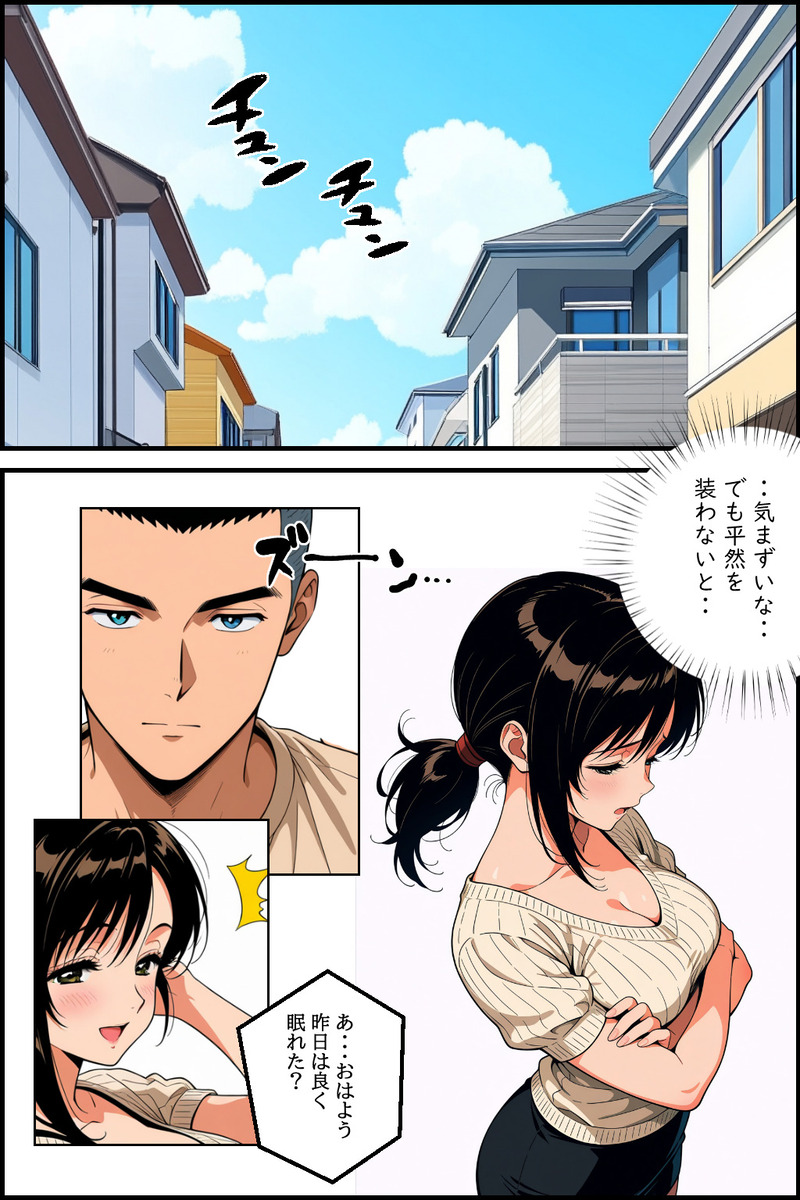 【エロマンガ】快楽に負け義理の息子との不貞行為に溺れる奥様の運命が…